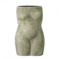 Bloomingville NEW IN! Green Terracotta Female Body Vase (16cm)