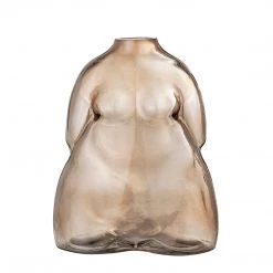 Bloomingville Large Glass Curvy Body Vase (19cm) NEW IN!