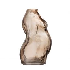 Bloomingville Large Glass Curvy Body Vase (19cm) NEW IN!