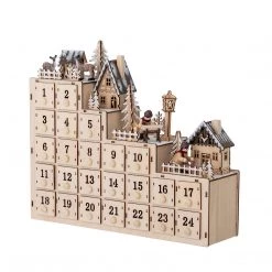 Bloomingville Home Decor Spectacular Light Up Wooden Advent Calendar