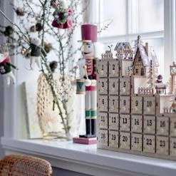 Bloomingville Home Decor Spectacular Light Up Wooden Advent Calendar