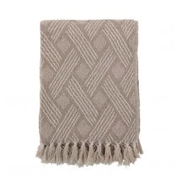 Bloomingville Neutral Ghina Patterned Fringed Throw - Eco Cotton - Indoor/Outdoor 9 Bloomingville Neutral Ghina Patterned Fringed Throw - Eco Cotton - Indoor/Outdoor