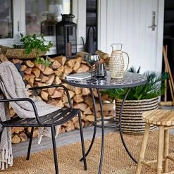 Bloomingville Neutral Ghina Patterned Fringed Throw - Eco Cotton - Indoor/Outdoor 10 Bloomingville Neutral Ghina Patterned Fringed Throw - Eco Cotton - Indoor/Outdoor