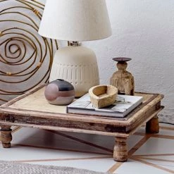 Bloomingville Nooa Round Stoneware Vase, Black & Neutrals