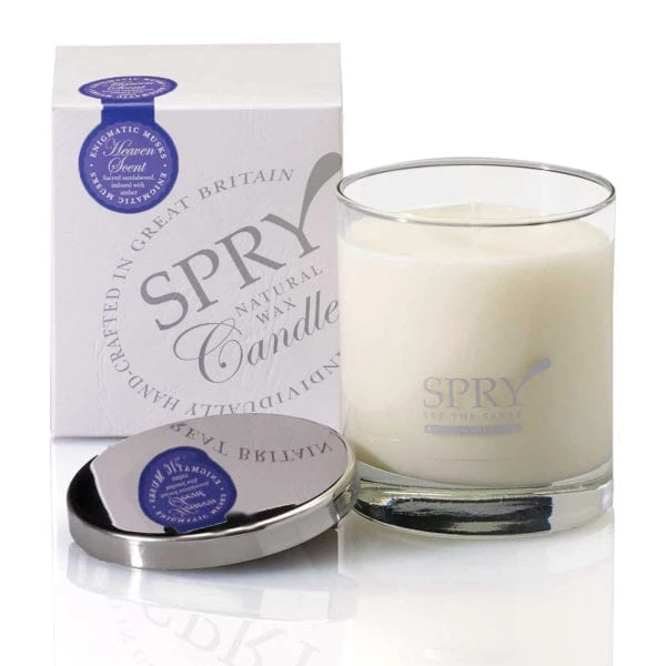 Spry 'Heaven Scent' Sandalwood & Amber, Scented Candle (Vegan Friendly) 1 Spry 'Heaven Scent' Sandalwood & Amber, Scented Candle (Vegan Friendly)