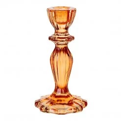 Talking Tables Fiesta Orange Glass Candlestick - Party