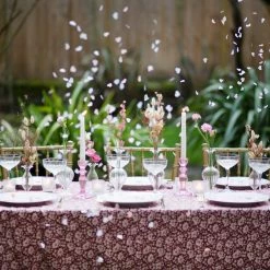 Talking Tables Accessories Fiesta Pink Glass Candlestick - Party