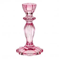 Talking Tables Accessories Fiesta Pink Glass Candlestick - Party