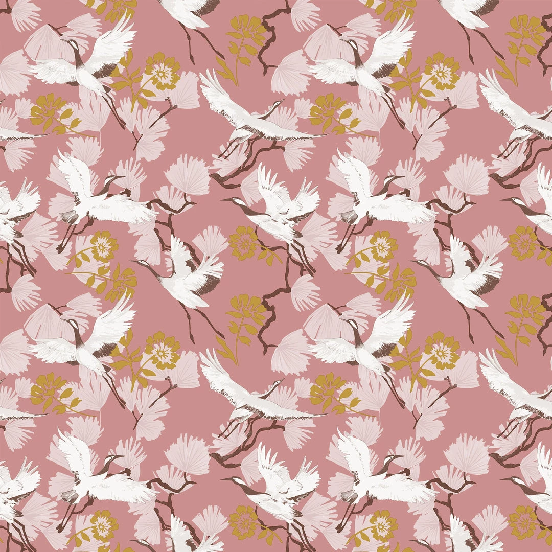 Ashton And Barrow Wallpaper (New!) Elegant Crane Bird & Floral Luxury Patterned Wallpaper - Neutrals (10.5m Length) 3 Ashton And Barrow Wallpaper (New!) Elegant Crane Bird & Floral Luxury Patterned Wallpaper - Neutrals (10.5m Length)
