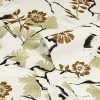 Ashton And Barrow Elegant Crane Bird & Floral Luxury Patterned Wallpaper - Neutrals (10.5m Length) Wallpaper (New!)