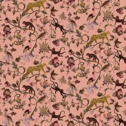Ashton And Barrow Exotic Jungle Animal & Leopard Botanical Luxury Wallpaper - Blush Pink (10.5cm Length) 5 Ashton And Barrow Exotic Jungle Animal & Leopard Botanical Luxury Wallpaper - Blush Pink (10.5cm Length)