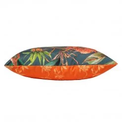 Ashton And Barrow Bold Exotic Jungle Print Outdoor Cushion With Orange Accent (43x43cm) NEW IN!