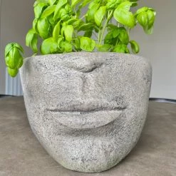 Ashton And Barrow Sassy Head Planter - Large - Stone Resin