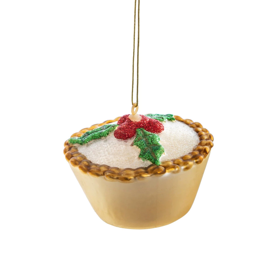 Sass & Belle Mince Pie | Luxury Glass Christmas Bauble Tree Decoration 1 Sass & Belle Mince Pie | Luxury Glass Christmas Bauble Tree Decoration
