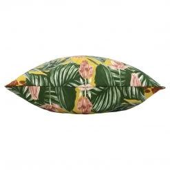 Ashton And Barrow Bold Mustard-Yellow Exotic Jungle Print Outdoor Cushion (43x43cm) Soft Furnishings