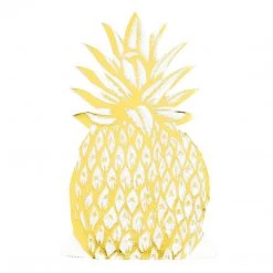 Talking Tables Posh Metallic Gold Pineapple Napkins - Fun Party (Pack Of 12)