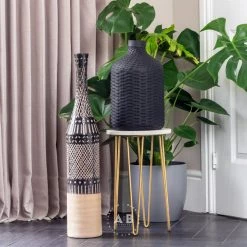 Ashton And Barrow Tall Etched Mediterranean Vase (69cm)