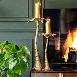 Ashton And Barrow Large Gold Palm Tree Candle Holder Sculpture Candelabra (64cm) Home Decor 5 Ashton And Barrow Large Gold Palm Tree Candle Holder Sculpture Candelabra (64cm) Home Decor