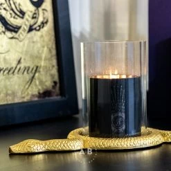 Ashton And Barrow Candle Holders Slithering Serpent Gold Candle Holder