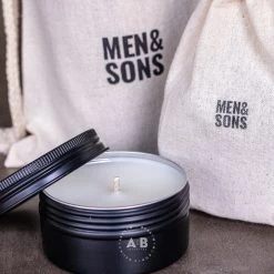 Men & Sons Juniper & Orris Root Scented Travel Candle