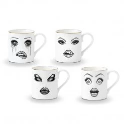 High Tea Lauren Dickinson Clarke - THE MOODY MUSE Mug Set (Set Of 4)