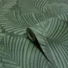 Ashton And Barrow Luxury Art Deco Palm Leaf Design Wallpaper - Emerald Green (10.5m Length) NEW IN!