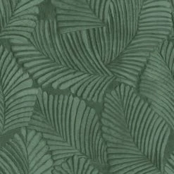 Ashton And Barrow Luxury Art Deco Palm Leaf Design Wallpaper - Emerald Green (10.5m Length) NEW IN!