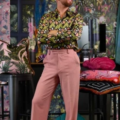 Malini Modern Abstract Sky, Orange & Blush Designer Cushion (45x45m)