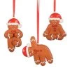 Sass & Belle Gingerbread People Yoga Set | Luxury Christmas Bauble Tree Decoration (Set Of 3)