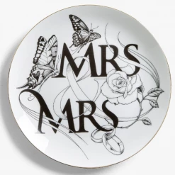 Rory Dobner - Mrs & Mrs Illustrated Plate (16cm)