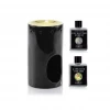 Ashleigh & Burwood Ceramic Oil Burner (Starter Pack) - Black & Gold