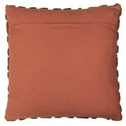 Ashton And Barrow Boho Textured Cotton Feather Cushion - Brick (45x45m) NEW IN!