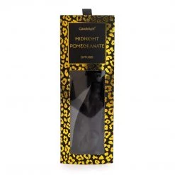 Ashton And Barrow Lux Ceramic Leopard Reed Diffuser - Matte Black - Midnight Pomegranate Scent