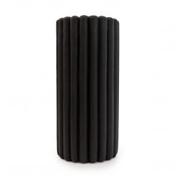 Ashton And Barrow NEW IN! Matte Black Ribbed Display Vase - 32cm