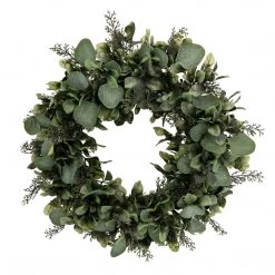 Ashton And Barrow Green Eucalyptus & Foliage Wreath - 46cm