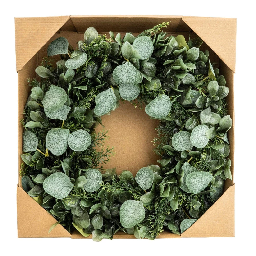 Ashton And Barrow Green Eucalyptus & Foliage Wreath - 46cm 3 Ashton And Barrow Green Eucalyptus & Foliage Wreath - 46cm