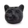 Ashton And Barrow Lux Ceramic Leopard Head Candle - Midnight Pomegranate Scent - Matt Black NEW IN!