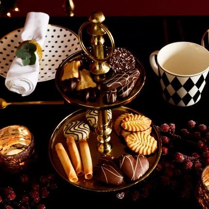 Ashton And Barrow High Tea Antique Gold 2 Tier Cake Stand Bar & Kitchen 2 Ashton And Barrow High Tea Antique Gold 2 Tier Cake Stand Bar & Kitchen