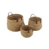 Ashton And Barrow Set Of 3 Boho Seagrass Storage Baskets