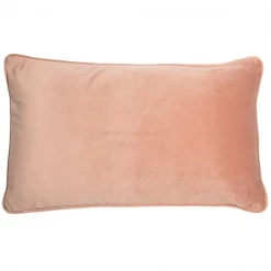 Malini Luxe Rectangular Feather Cushion (30x45) - Putty Pink Velvet NEW IN!