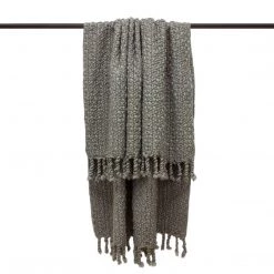 Ashton And Barrow Grey Heavy-Knit Throw Blanket - Indoor/Outdoor Soft Furnishings