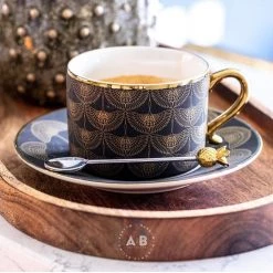 Talking Tables Posh Pineapple Tea & Coffee Spoons Gold 4 Pieces (10cm) Bar & Kitchen