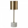 Ashton And Barrow Modern Gold Table Lamp With Marble Base Lighting