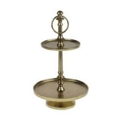 Ashton And Barrow High Tea Antique Gold 2 Tier Cake Stand Bar & Kitchen