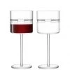LSA Horizon Red Wine Glass 390ml Clear/Cut (Set Of 2)