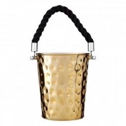 Ashton And Barrow Bar & Kitchen Luxury Gold Hammered Effect Wine Cooler / Ice Bucket
