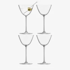 Glassware LSA Borough Martini Glass 195ml (Set Of 4)