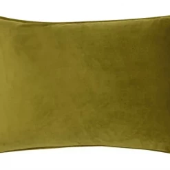 Malini Luxe Rectangular Feather Cushion (30x45) - Olive Green Velvet NEW IN!