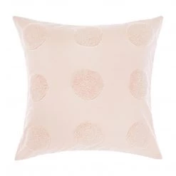 Ashton And Barrow Soft Furnishings Pastel Pink Pompom Feather Cushion (45x45cm)